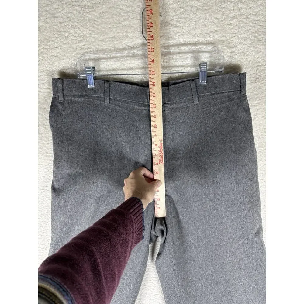 Vintage Levis 517 Action Slacks 37x27 Gray Polyester 80s 90s Dress Pants